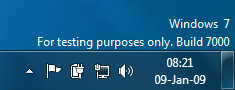 Windows 7 Taskbar Notification Area