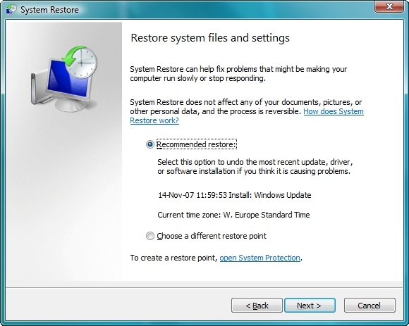 System Restore